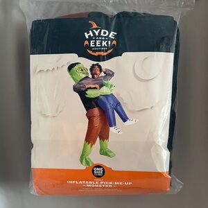 Inflatable Pick-Me-Up Monster Adult Costume Green Black Brown Hyde and Eek NEW